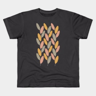 Banana leaves (Gold, blush, and taupe) Kids T-Shirt